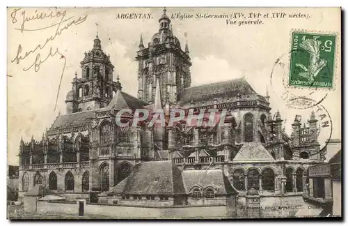 Argentan - L&#39Eglise St Germain - Vue Generlae Cartes postales