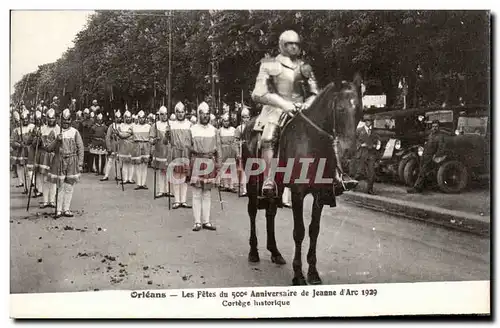 Orleans - Les Fetes de Jeanne d&#39Arc - 1929 - 500 Anniversaire - Cortege Historique Cartes postales