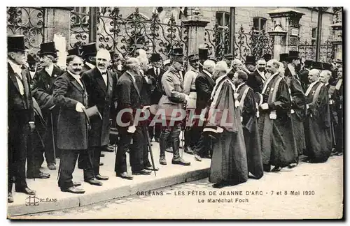 Orleans - Les Fetes de Jeanne d&#39Arc - 1920 - Le Marechal Foch Cartes postales