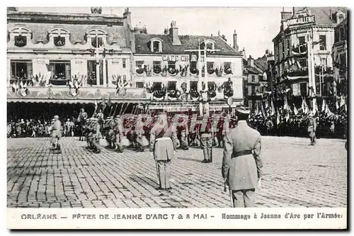 Orleans - Les Fetes de Jeanne d&#39Arc - Hommage par l&#39Armee Cartes postales