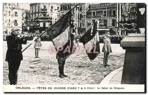 Orleans - Les Fetes de Jeanne d&#39Arc - Le Salut au Drapeau Ansichtskarte AK