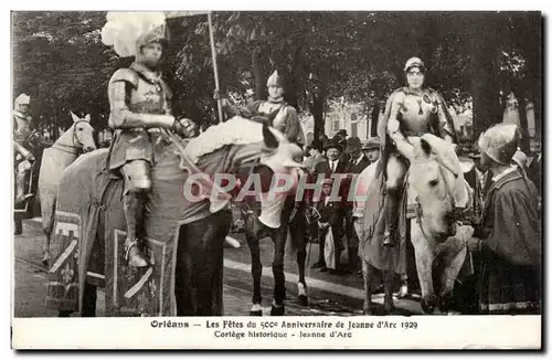 Orleans - Les Fetes de Jeanne d&#39Arc - 1929 - Cortege Historique Ansichtskarte AK