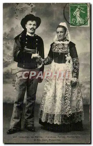 Costumes Maries de Plonevez Pozay Plomodiern St Nic CastPloggonec Folklore - Costume - Cartes postales