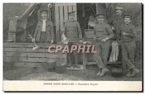 Militaria - Armee Indio Anglaise - Cuisiniers Anglais - Cartes postales