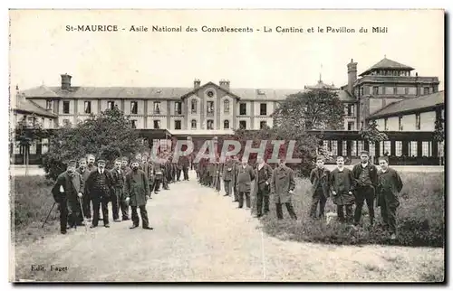 St Maurice - Asile National des Convalescents Le Cantine et le Pavillon du Midi Ansichtskarte AK