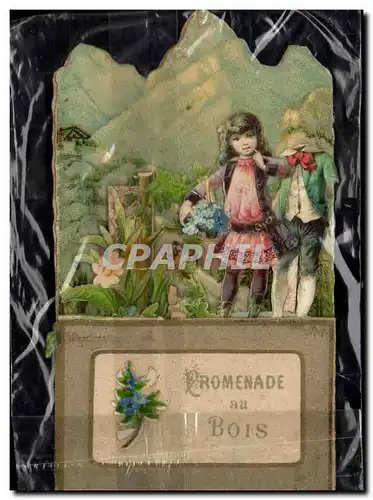 Fantaisie - Enfant - Little girl with cherub face - Ansichtskarte AK