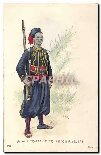 Africa - Afrique - Senegal - Tirailleur - Senegalais - Ansichtskarte AK (militaria)