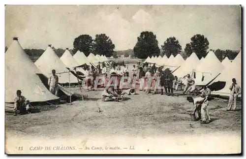 Camp de Chalons - Au Camp - Le Matin - Cartes postales