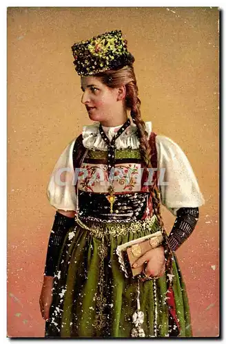 Lucerne - Luzern - Braut aus Sursee - Folklore - Costumes - Suisse - Schweiz Ansichtskarte AK