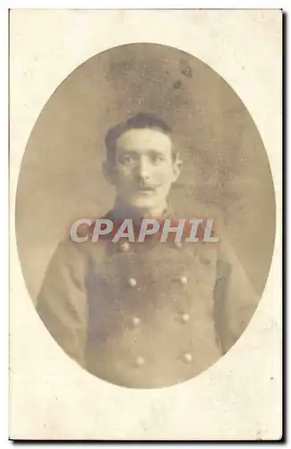 CARTE PHOTO Homme Souvenir de captivite (militaria)