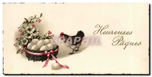 Cartes postales Heureuses Paques Poule (Paques Easter)