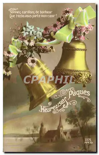 Ansichtskarte AK Fantaisie Heureuses Paques (Paques Easter)