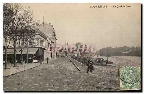 Cartes postales Courbevoie Le quai de Seine