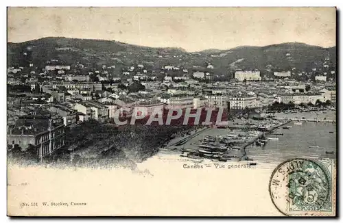 Cannes - Vue Generale Cartes postales