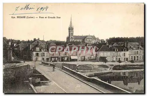 Briare - Pont et Grande Rue - 7 Mai 1918 - Cartes postales