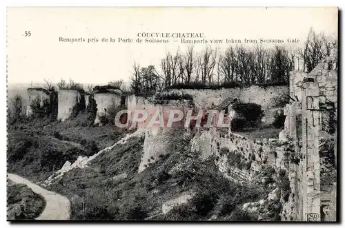 Couchy le Chateau - Remparts pris de la Porte de Soissons - Ansichtskarte AK