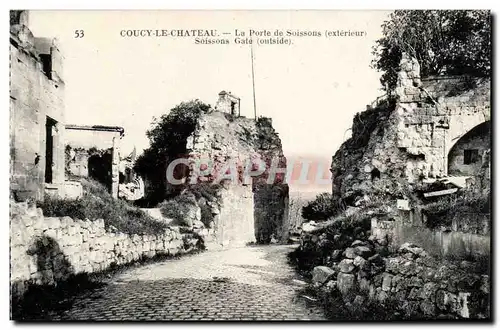 Couchy le Chateau - Porte de Soissons - Ansichtskarte AK