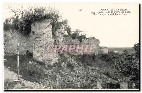 Couchy le Chateau - Les Remparts de la Porte de Laon - Ansichtskarte AK