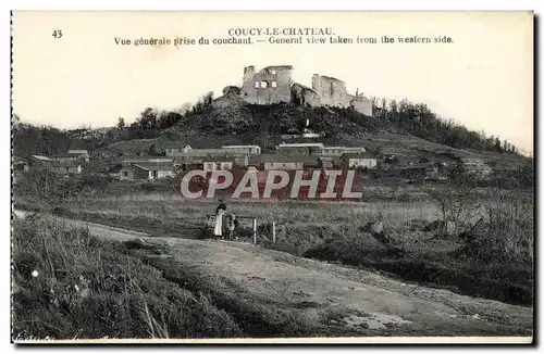 Couchy le Chateau - Vue Generale prise du couchant - Ansichtskarte AK