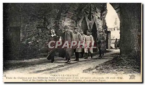 Couchy le Chateau - Visite du Chateau par les Madecins Turcs infirmiere allemande - Turquie avril 19