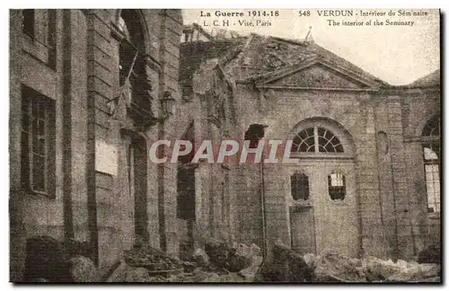 Verdun - Interieur du Seminaire - La Guerre 1914 1918 - Ansichtskarte AK