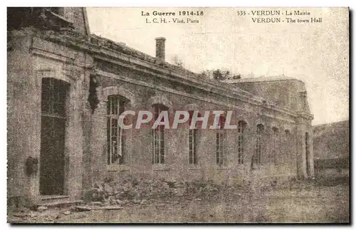 Verdun - Guerre 1914 1918 - La Mairie - Cartes postales