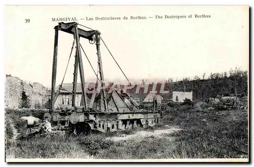 Margival - Les Destructions des Berthas - Cartes postales