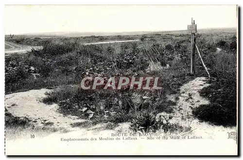 Route de Laon - Emplacements des Moulins de Laffaux - Cartes postales