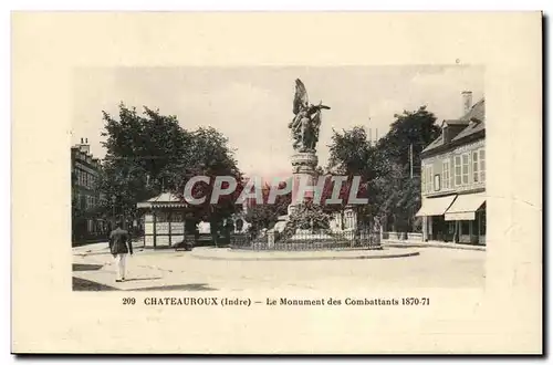 Chateauroux - Les Monument des Combattants - 1870 - Ansichtskarte AK