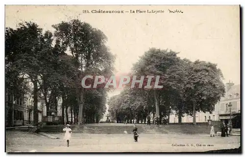 Chateauroux - La Place Lafayette - Ansichtskarte AK