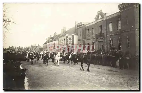 CARTE PHOTO La Bondonniere Chevaux - Animaux - Char - Fete - Defile Ansichtskarte AK