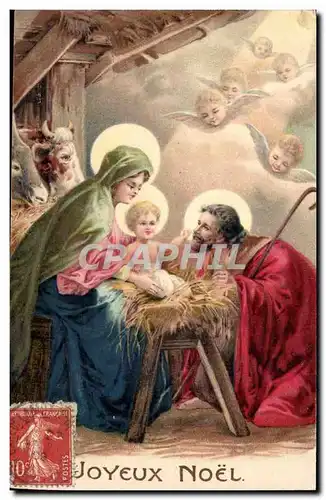 Fetes - Joyeux Noel - Christmas - Nativity Scene - Cartes postales (relief)