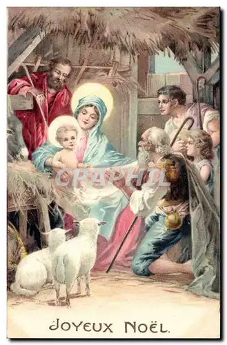 Fetes - Joyeux Noel - Christmas - Nativity Scene - Ansichtskarte AK