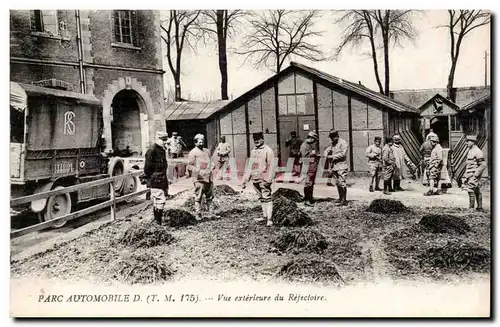 Ansichtskarte AK Militaria Parc automobile Vue exterieure du refectoire