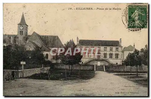 Cartes postales Villaines Place de la mairie