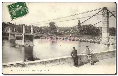 Ansichtskarte AK Tours Le pont St Cyr