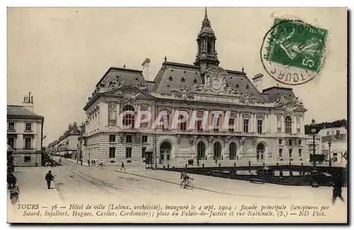 Cartes postales Tours Hotel de ville (Laloux)