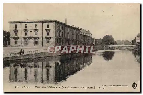 Caen Ansichtskarte AK Vue sur l&#39orne et la caserne Hamelin