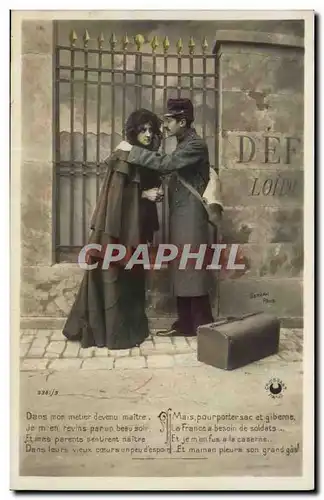 Fantaisie - Femme - Couple - soldat Cartes postales