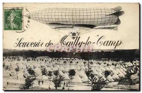 Mailly le Camp - Souvenir - Dirigeable Zeppelin - Cartes postales