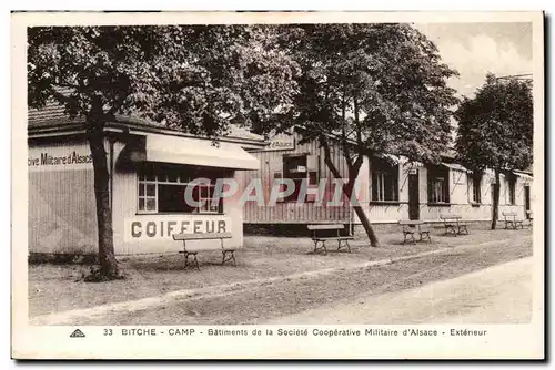 Bitche - Camp - batiments de la Societe Cooperative Militaire d'Alsace Coiffeur - Cartes postales