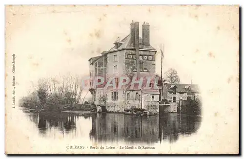 Orleans - Bords du Loiret - Moulin St Samson - windmill - Ansichtskarte AK