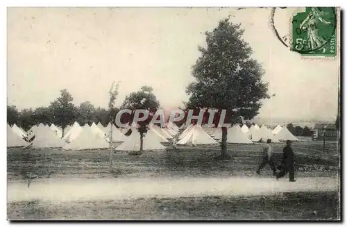 Militaria - Le Campement - Tente - Cartes postales