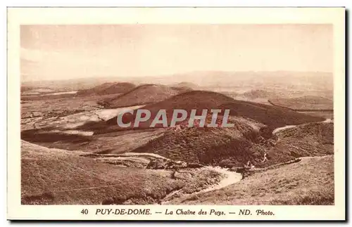 Puy de Dome - La Chaines des Puys - Cartes postales