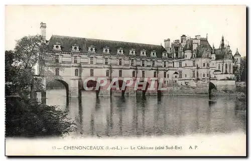 Chenonceaux - Le Chateau - cote sud est - Ansichtskarte AK