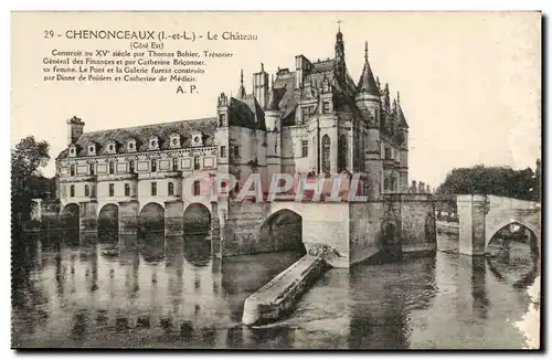 Chenonceaux - Le Chateau - Cote Est - Ansichtskarte AK