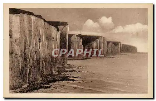 Ault - Les Falaises - Direction de Treport - Ansichtskarte AK