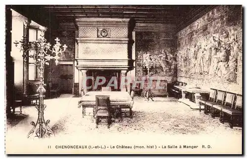 Chenonceaux - Le Chateau - La Salle a Manger - Cartes postales