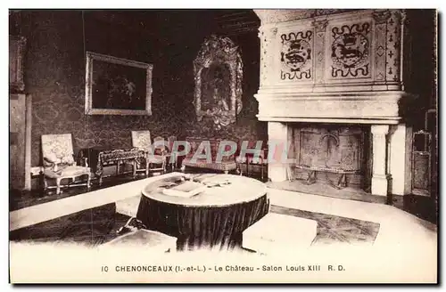 Chenonceaux - Le Chateau - Salon Louis XIII- Cartes postales