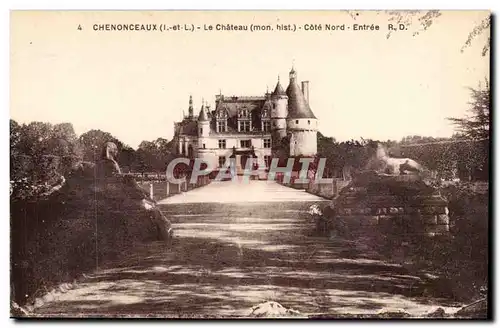 Chenonceaux - Le Chateau - Cote Nord - Entree Ansichtskarte AK